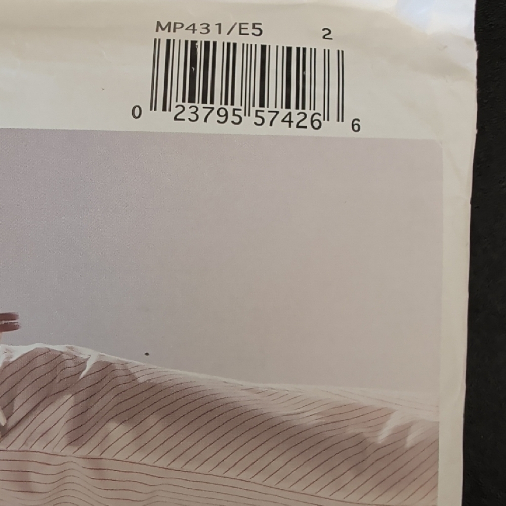 McCALL'S Women's Cream Striped Midi Dress - Vintage-Inspired - Picture 3 of 3